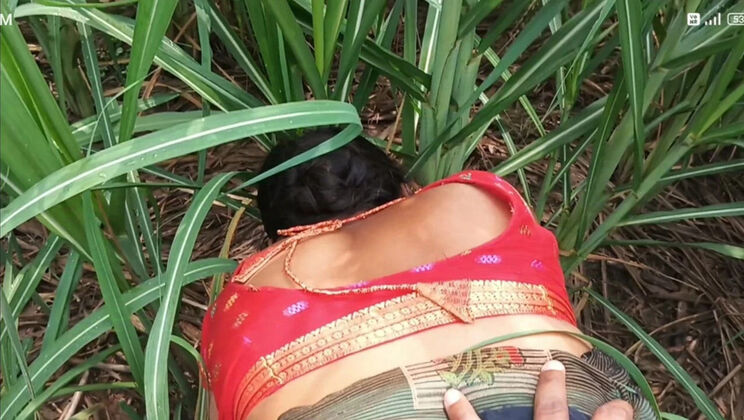 Desi Wife Hot Outdoor Sex in Sugarcane Field - Big Ass & Natural Tits