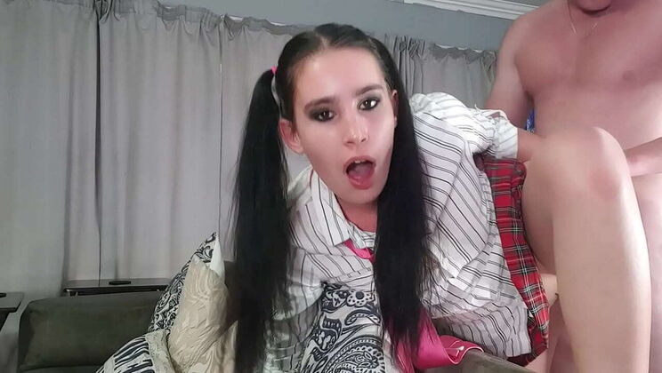 Kinky Teen Gets Her Asshole Destroyed By Stepdad - Rough Anal & Gaping