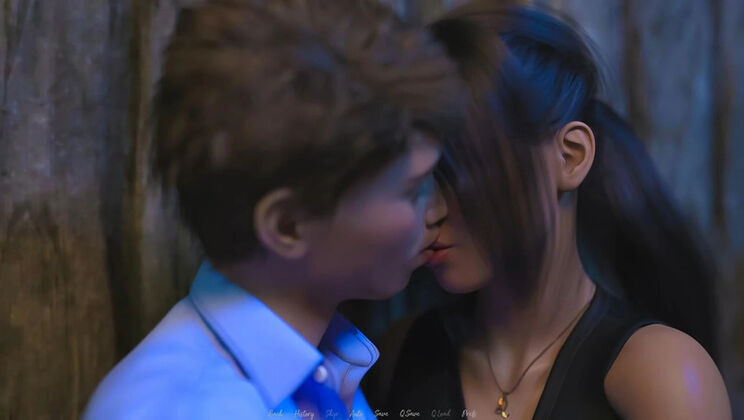 Hot MILF Wife Christine Cheats on Husband with Young Boyfriend Tobey - Full HD Uncensored Kissing Scene