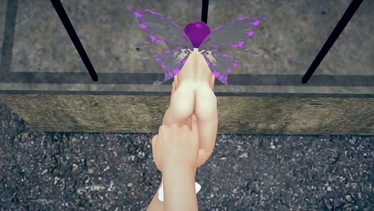 Hot tiny fairy gets fingered hard - petite pussy play