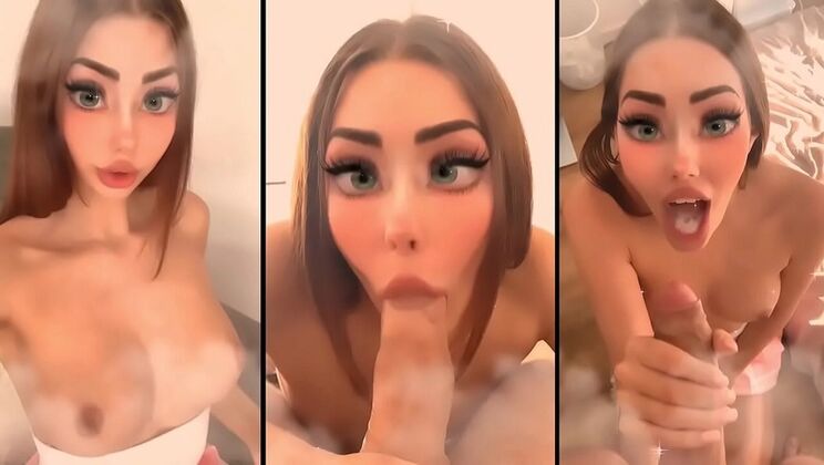 Daddy's Hentai Princess - Shaiden Rogue Cute Ahegao Face & Deep Throat Swallow