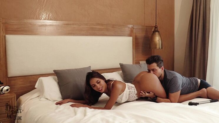Hot Latina Baby Nicols Squirts & Rimming with Andy Stone - Deepthroat & Anal Fingering