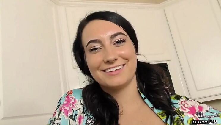 Sidney Alexis Big Ass Teen Fucks Step Daddy - Creampie, Cowgirl, POV