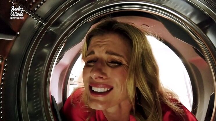 Hot Step Mom Cory Chase Gets Stuck in Dryer and Fucked Hard in the Ass - Luke Longly
