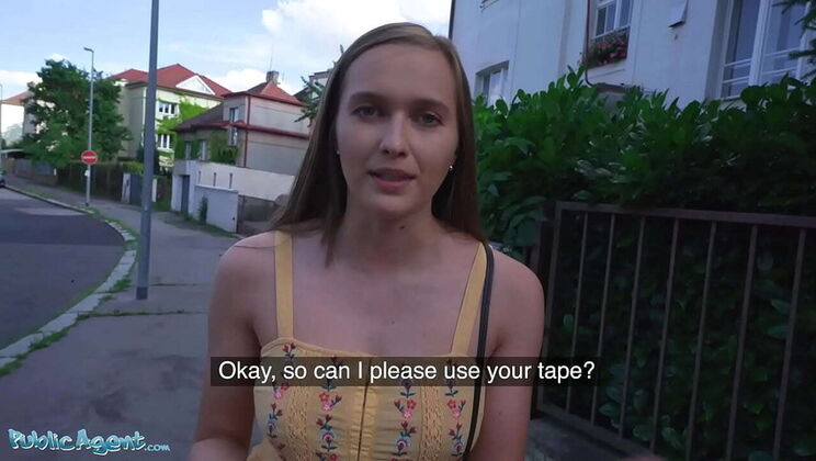 Stacy Cruz Shows Off Her Big Natural Tits in Public for Money