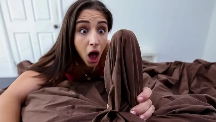 Abella Danger Horny Stepsister Gives Blowjob to Morning Wood