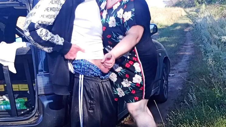 Stepmom Helps Me Pee Then Sucks My Dick in Public - Zona901 Russian MILF