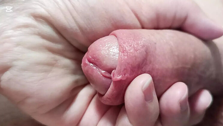 Amateur Homemade Handjob Before Sex - Whispering Couple's Gentle Position & Massive Cock Close-Up