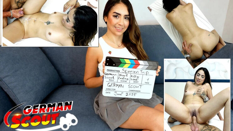 German Scout Casting Fuck with Latina Teen Kitty Love - Massive Cumshot & Eye-Rolling Orgasm