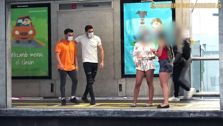Two Hot Latina Babes Fuck Antonio Mallorca in Wild Foursome After Bus Stop Pickup