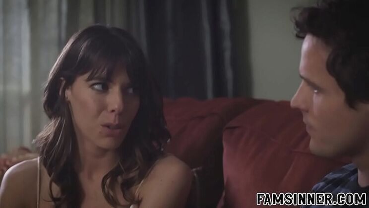 Stepmom seduces stepson for hot family sex