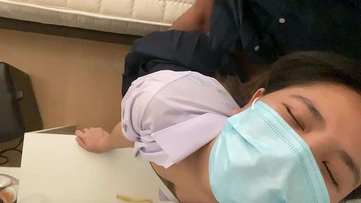 Thai Teen Schoolgirl Fucks Seniors - Cute Chubby Asian Sunset Gets Cum on Skirt