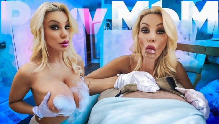 Big Tits Stepmom Gives Blowjob and Rough Sex in POV