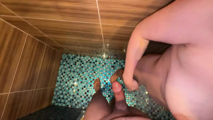 LuxuryNut's Busty Stepmom Nursing Handjob - Cum on Big Tits & Lactating Boobs