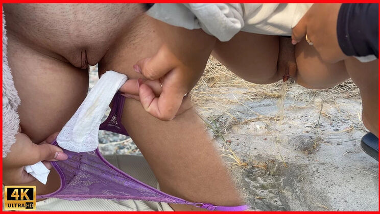 Amelia Queen Public Pissing Compilation in Nature - Outdoor Pee & Nudity Fun