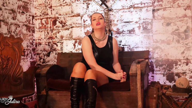 Lady Julina German MILF Dominatrix Solo BDSM Masturbating Cum Swallowed 4K