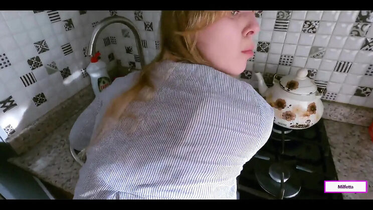 Stepmom Creamy Creampie - Real Redhead MILF Gets Sperm From Step Son