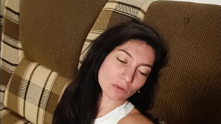 Amateur Housewife Caught Masturbating by Husband's Friend - Anal Creampie & Big Cock Close-Up