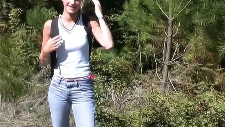 Blonde Teen 18 Fucks on Beach - Amateur Skinny Girl Outdoor Sex