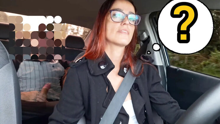 Skinny Redhead Brazilian Fanny Squirting in Car Masturbation and Handjob