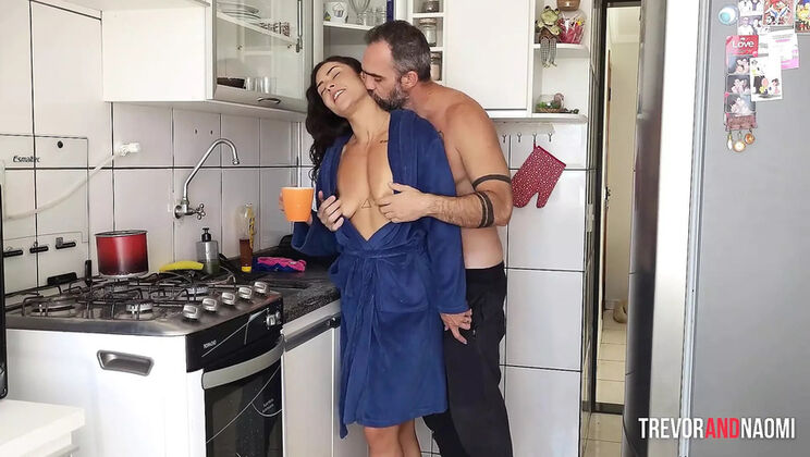 Morning Coffee Leads to All Day Fucking with Brunette Latina Amateur