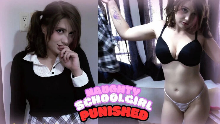 Naughty Schoolgirl Punished by Teacher for Bad Behavior - DemonicDivine Domination