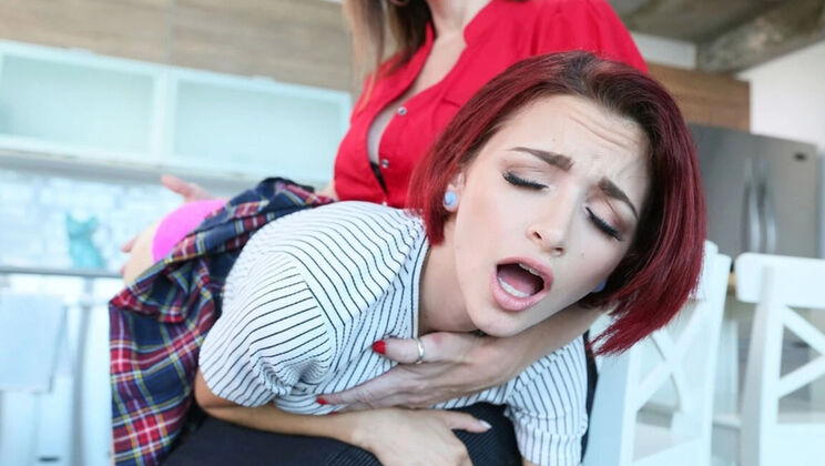 Hot Lesbian Domination with Redhead Teen Lola Fae and Sara Jay