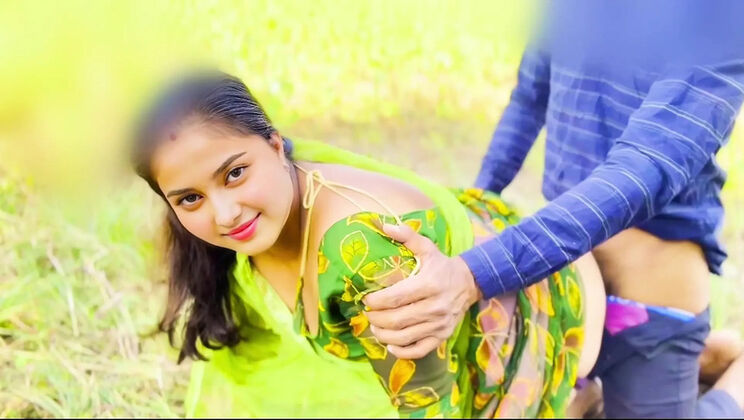 Bhabhi Devar Outdoor Sex in Hindi - Doggy Style Fucking in Field with Big Cock