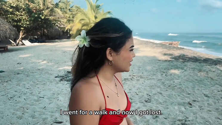 Lost Latina Teen Gets Fucked Hard by Beach Tour Guide - Big Ass Doggystyle & Blowjob