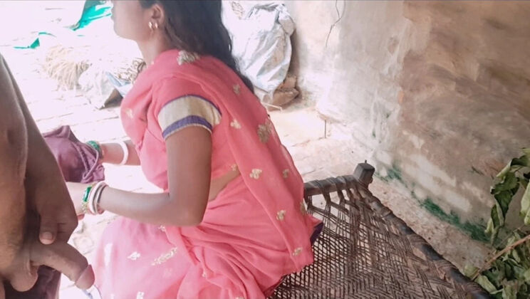 Desi Aunt Trilokinath Hot Outdoor Fuck with Stepson