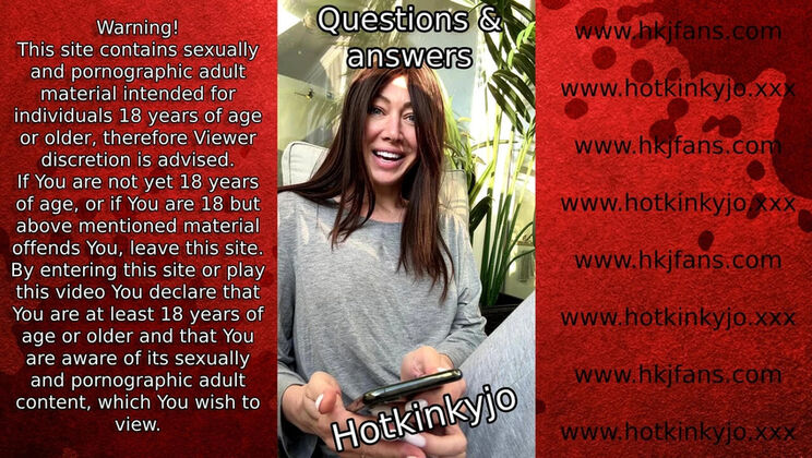 HotKinkyJo Full Interview FREE - Big Tits Amateur Babe Talks & Answers Questions