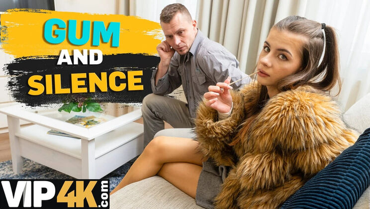 Hot Brunette Mia Mi Swallows Cum After Gum - POV Hardcore Teen Sex