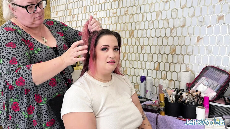BBW Rose LaReine Threesome with Chad Diamond - Big Natural Tits & Blowjob - BTS Teaser
