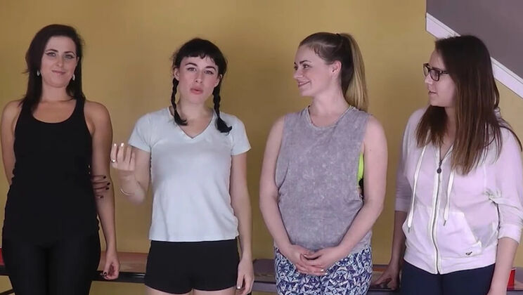 Daring Strip Pong Game: Lesbian Teens Helena & Olive Get Wild with Big Tits & Small Tits Action