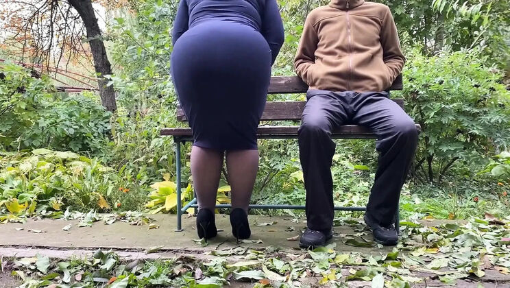 OurFetishLife Step Mom Peeing Doggy Style Outdoor - Amateur MILF Big Ass Pissing Fetish