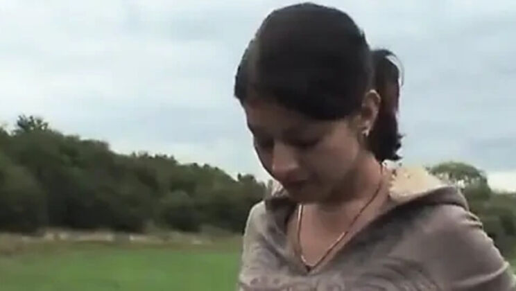 Young Teen Fucks Her Boyfriend's Old Grandpa Outdoor Public Sex Creampie