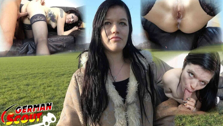 German Scout Picks Up Gothic Girl Doreen in Berlin for Hardcore Street Casting Sex