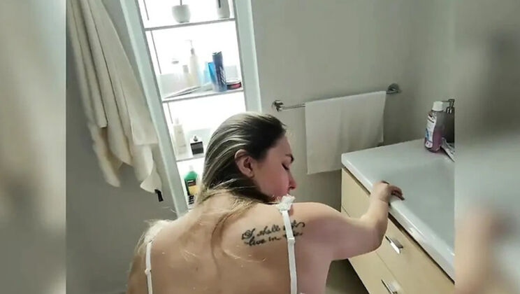 Stepmom Alina Rai Shower Fuck - Big Booty MILF Begs Stepson For Doggystyle Sex
