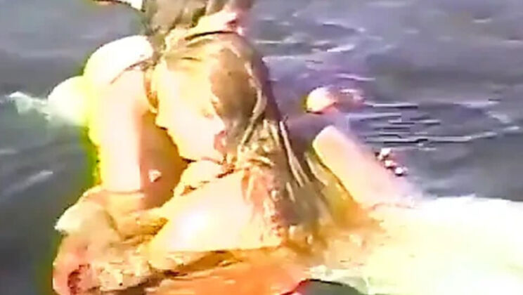 Big Tits Amateur Beach Fourgy - Double Penetration & Cumshot Fun