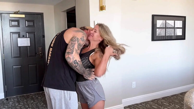 Brock Swole Cheats with Team MILF Jessika Rains - Hotel Blowjob & Squirting