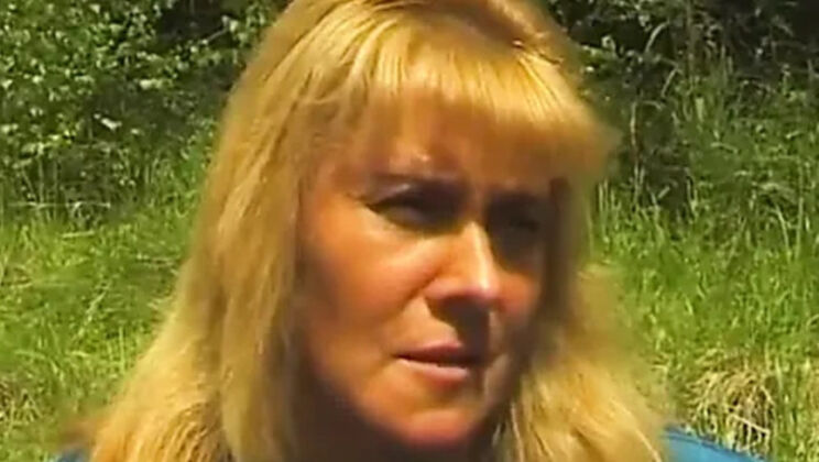 Hairy MILF blonde outdoor casting with bushy mature beauty