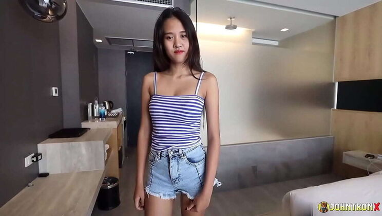 John Tron fucks Grace B: Asian amateur babe gets creampie in Bangkok