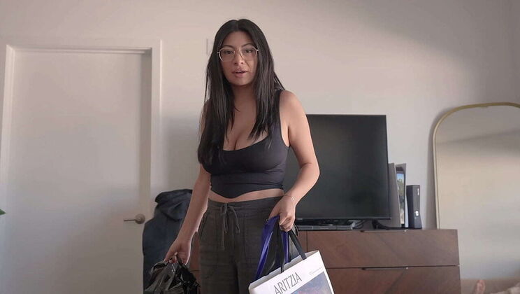 Big Booty Latina Step Sister Cami Strella Fucks Me For Secret - POV Doggystyle & Blowjob