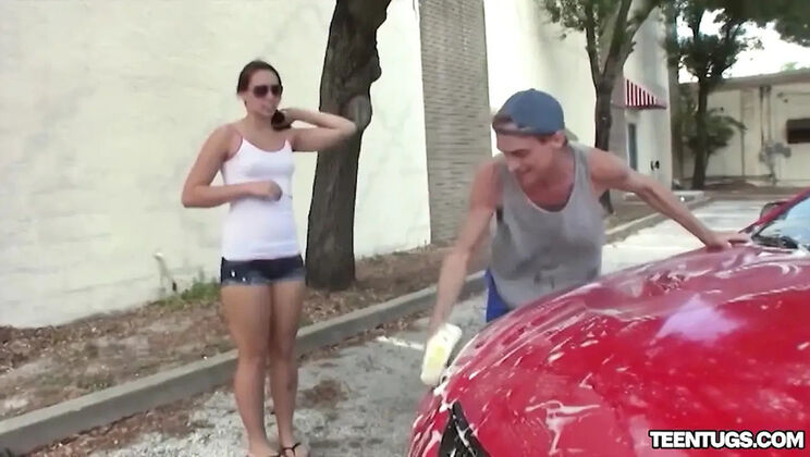 Ashley Storm Public Handjob & Outdoor Milking Teen 18