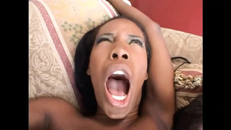 Lady Armani Takes Giant Hard Cock in Her Big Ebony Ass Anal