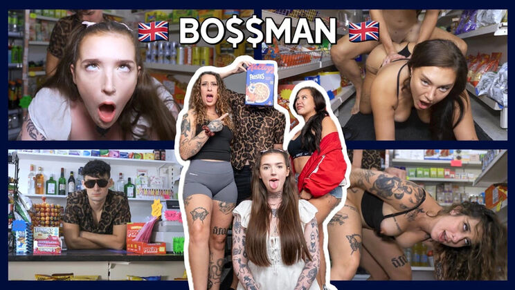 British Teens Fucked Hard in Corner Shop - Big Ass PAWG Gets Doggy Style