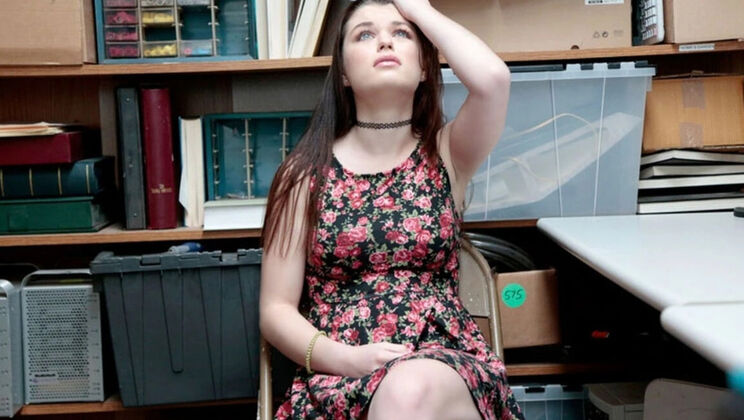 Anastasia Rose Shoplyfting Caught - Security Guard Strip Search & Cum on Tits