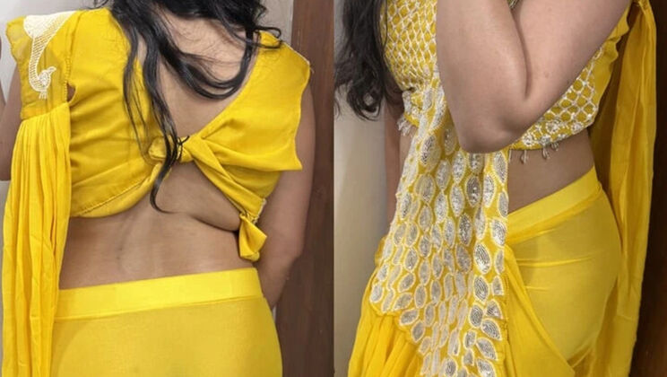 Angry Devar Calmed Down by Bhabhi's Wet Pussy - Desi Indian Doggy Style Sex