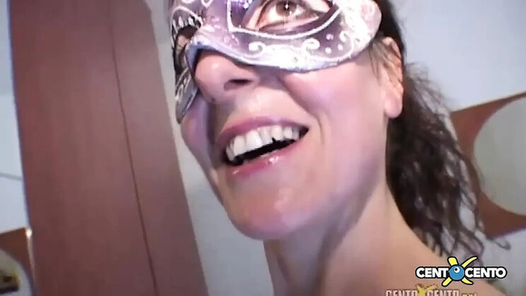 MILF Brunette Takes Double Penetration & Cum in Mouth - Full Italian Film HD