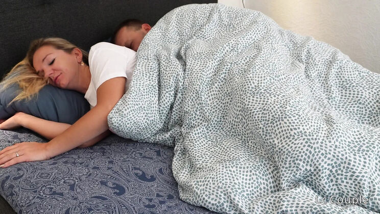 Blonde MILF Wakes Up Hungover To Morning Sex - Horny Husband Already Inside Her Pussy